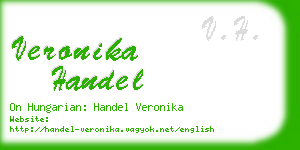 veronika handel business card